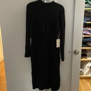 Elegant Black Long Sleeve Dress
